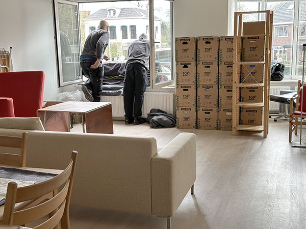 verhuizing van boederij naar stadsappartement